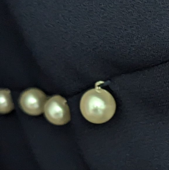 Watters‎ and Watters Navy Shift Dress with Pearl details size 6 - Picture 9 of 9